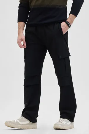 Black Relaxed Fit Cargo