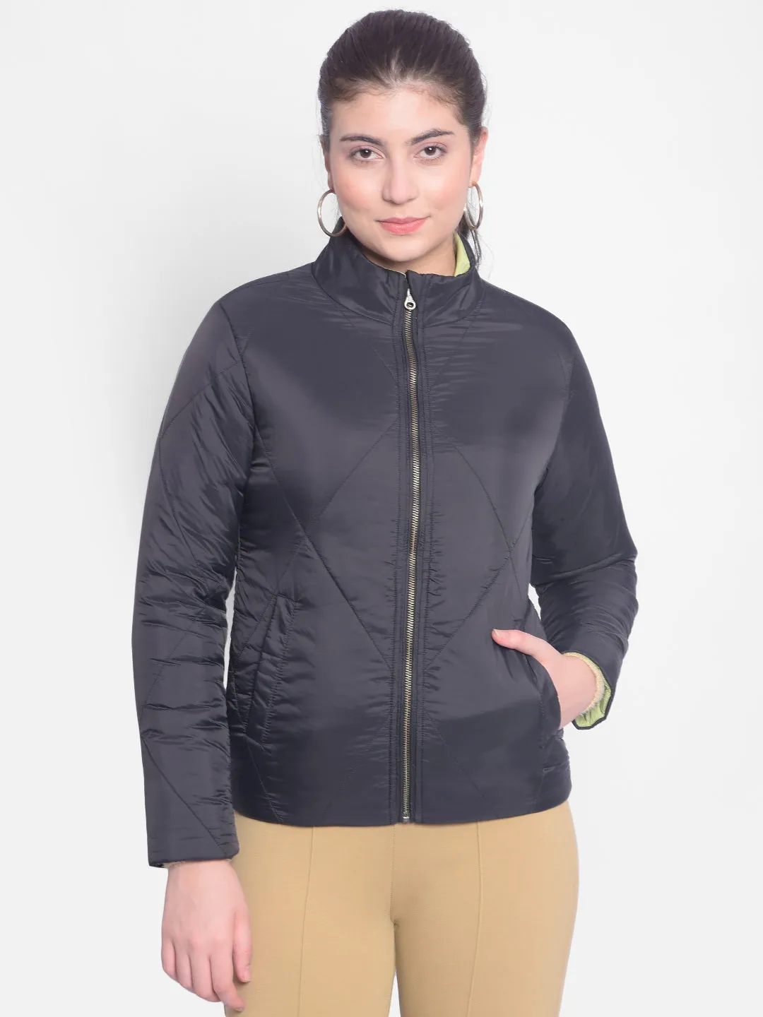Black Reversible Puffer Jackets