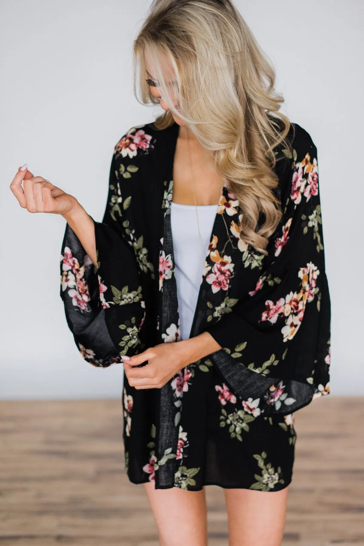 Bloom Me Away Kimono