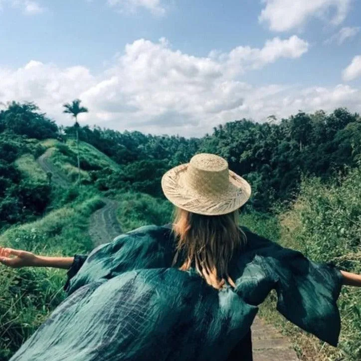 Bohemian striped cover-ups