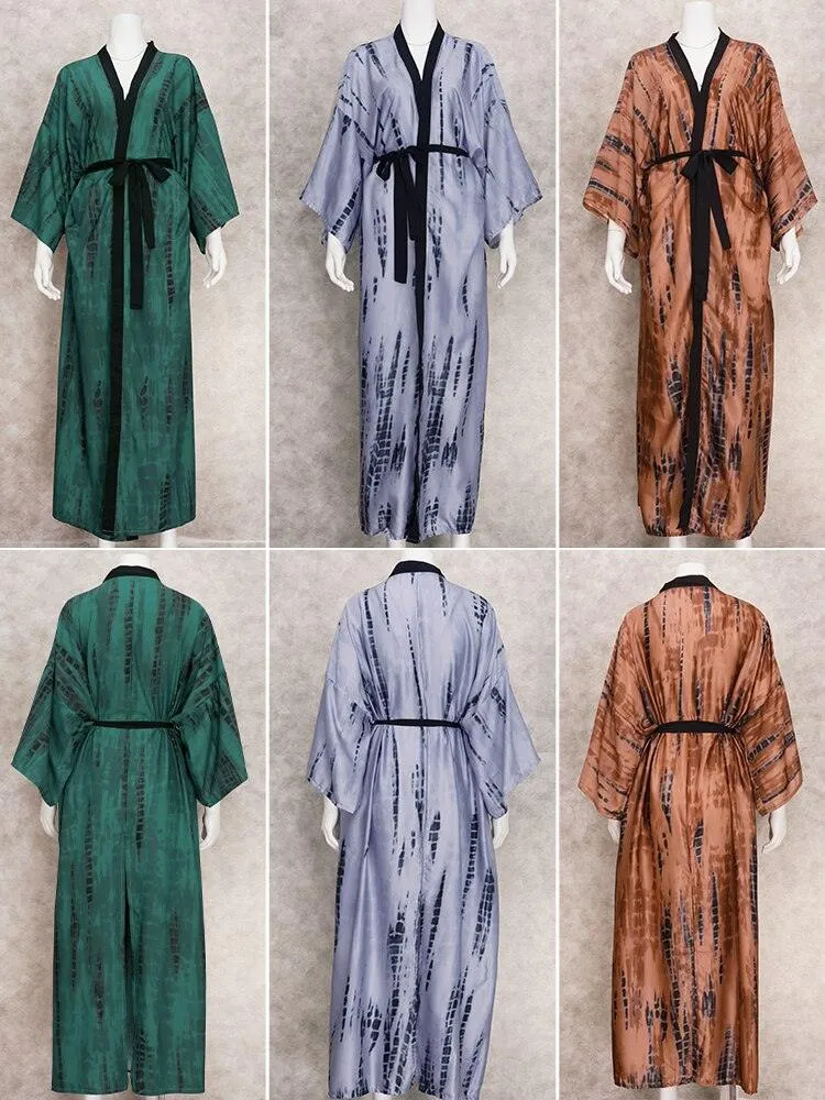 Bohemian striped cover-ups