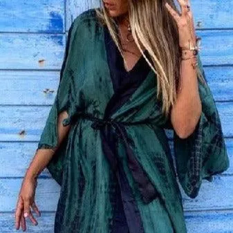 Bohemian striped cover-ups