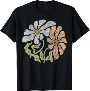 Boho Wildflowers Floral Nature Flower For Women Nature Lover T-Shirt