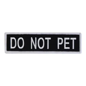 Boss Dog Tactical Harness Patch Do Not Pet, 6ea/Large
