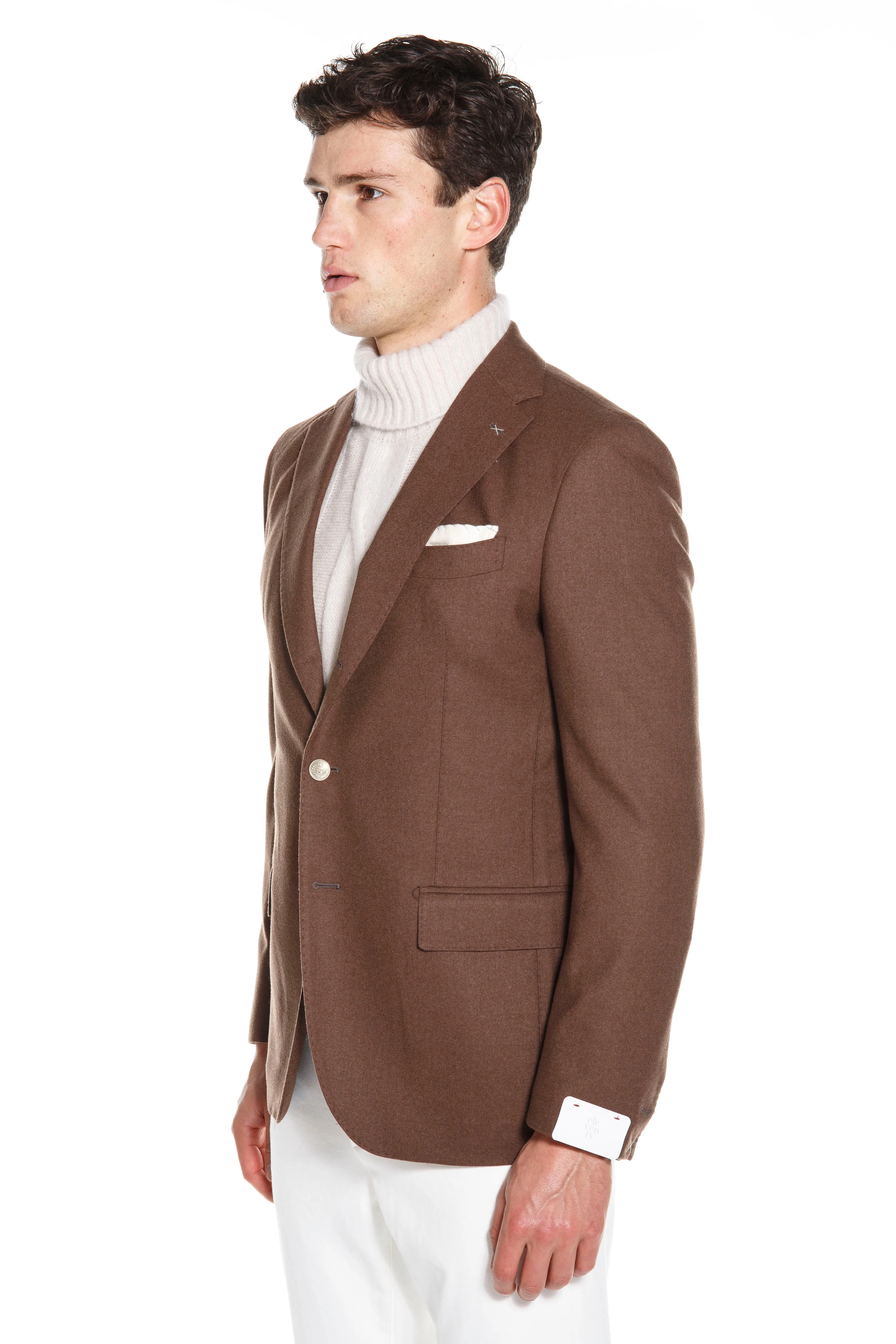 Brown Single Breasted Jacket
