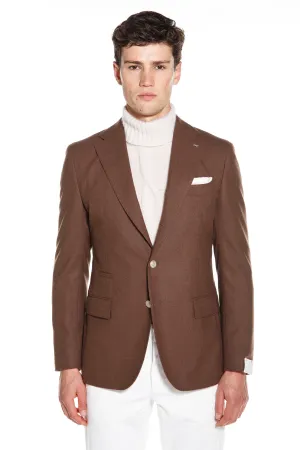 Brown Single Breasted Jacket