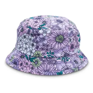 Bucket Hat-Mod Floral Purple