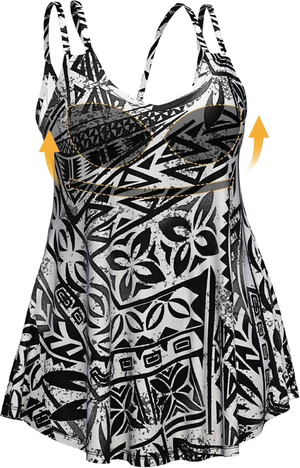 Built in Bra Tank Tops for Women Plus Size Sleeveless Spaghetti Strap Soft Casual Camisole