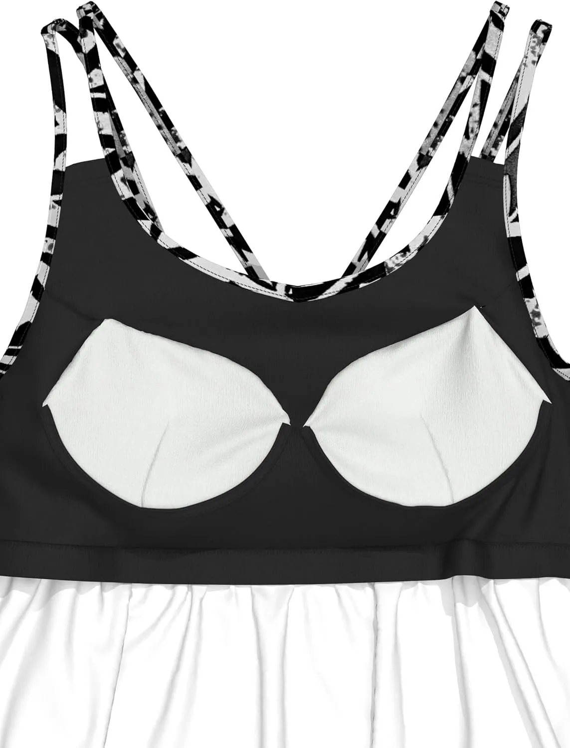 Built in Bra Tank Tops for Women Plus Size Sleeveless Spaghetti Strap Soft Casual Camisole