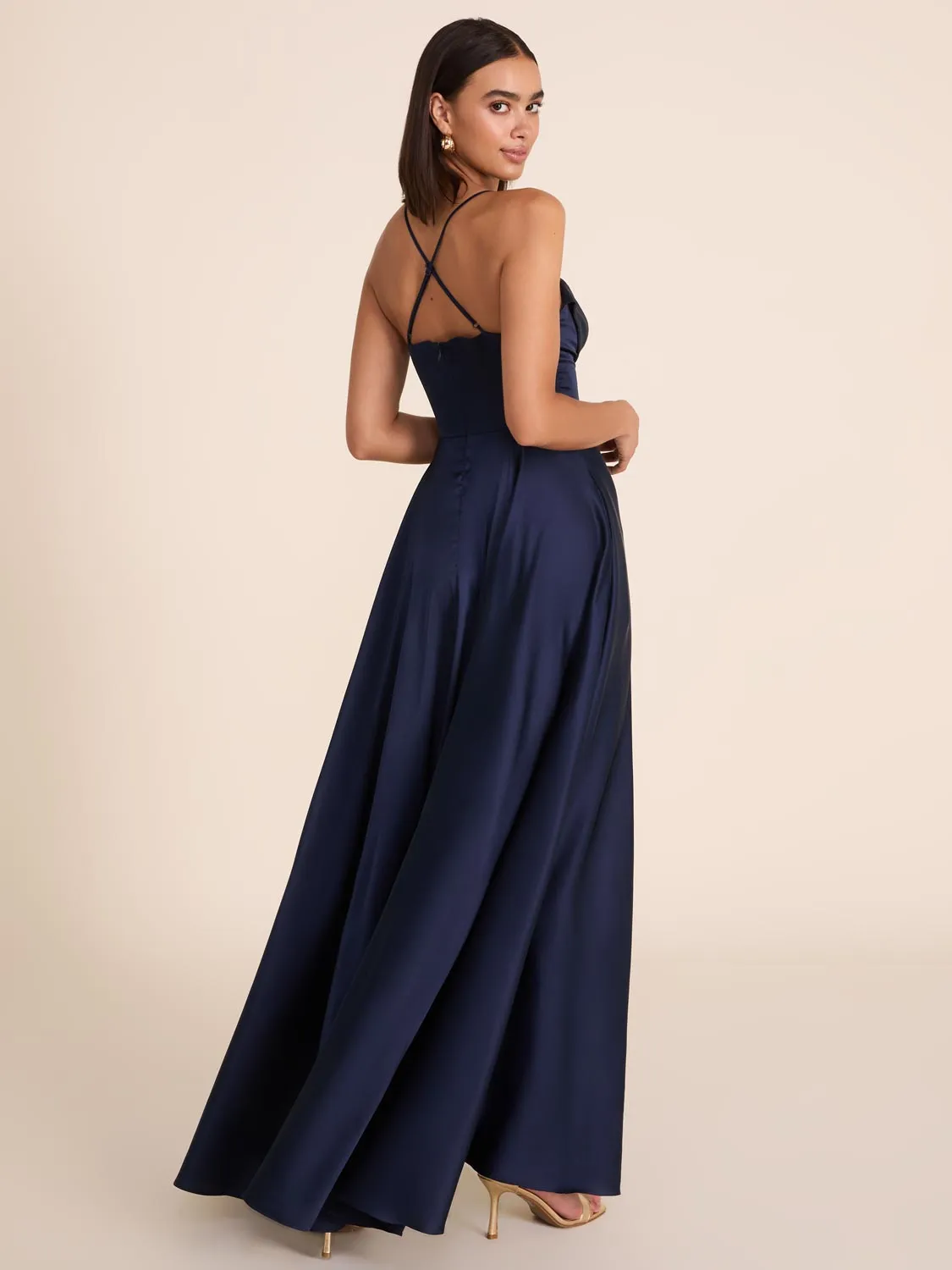 Bustier Satin Gown