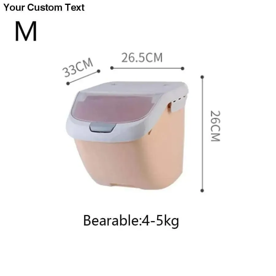 Cats Food Container With Pulley Plastic Dog Feeder Cat Food Storage Boxes