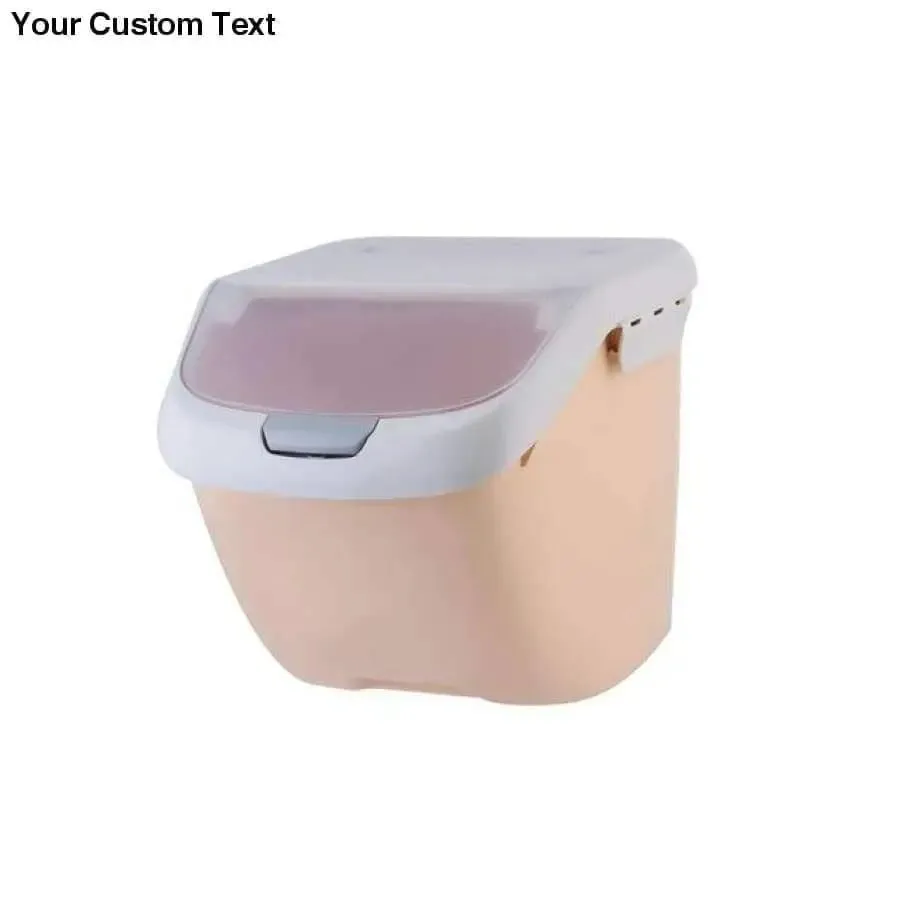 Cats Food Container With Pulley Plastic Dog Feeder Cat Food Storage Boxes