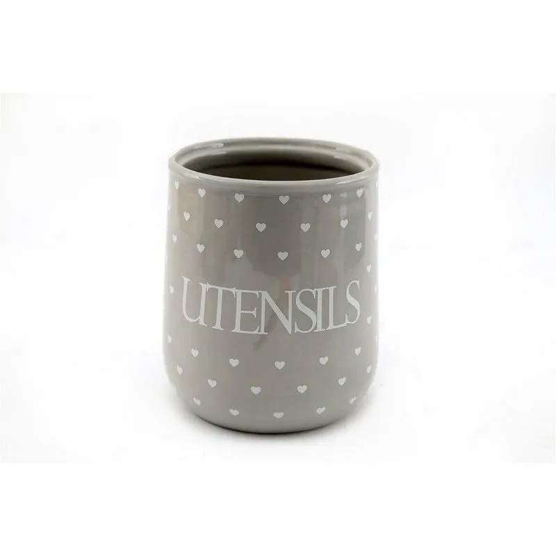 Ceramic Utensil Holder 1.78 Litres - Grey