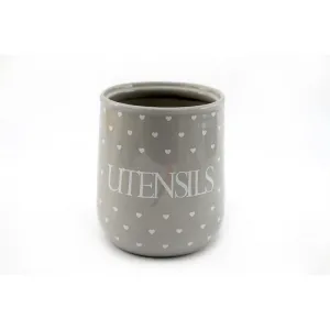 Ceramic Utensil Holder 1.78 Litres - Grey