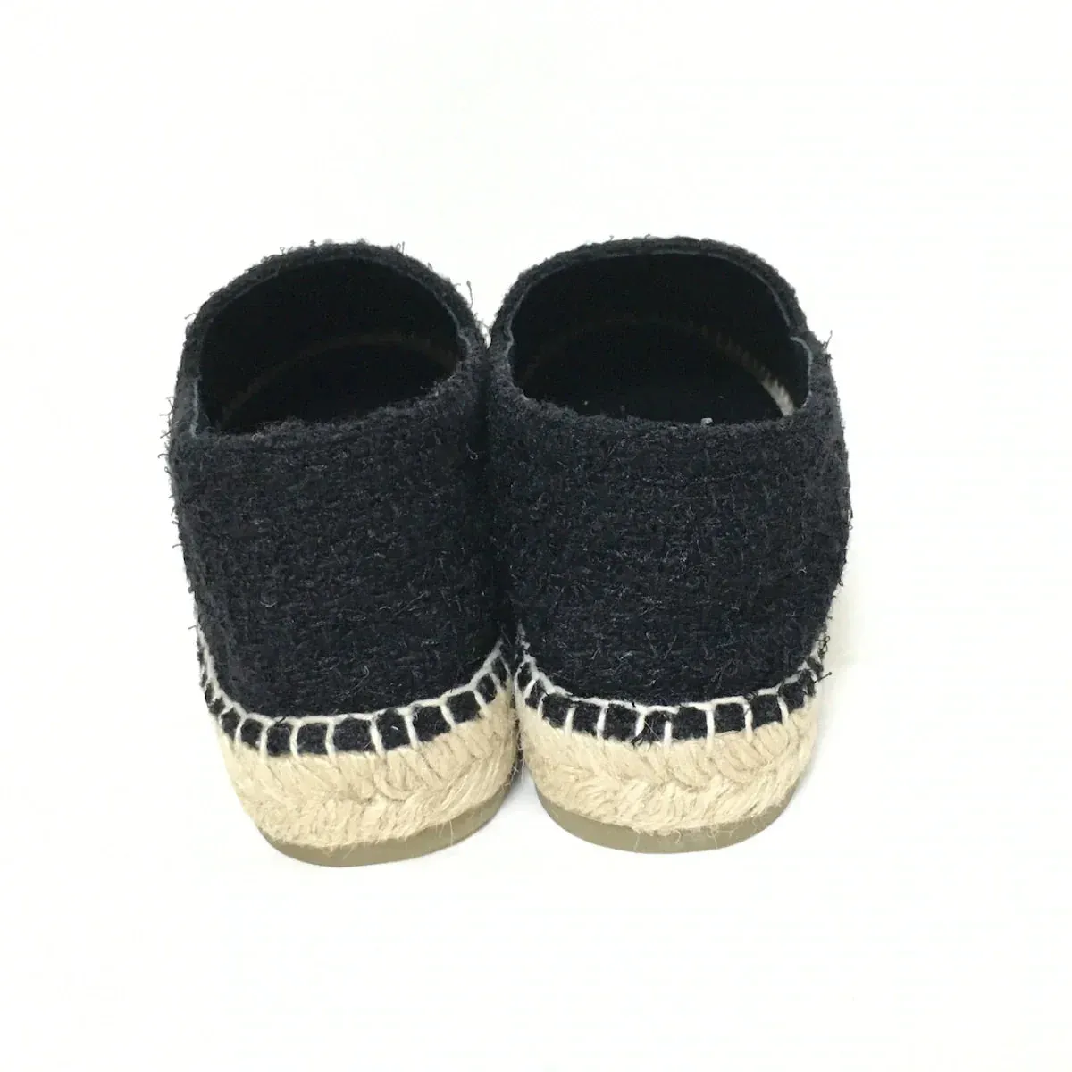 Chanel Tweed black espadrilles, size 39