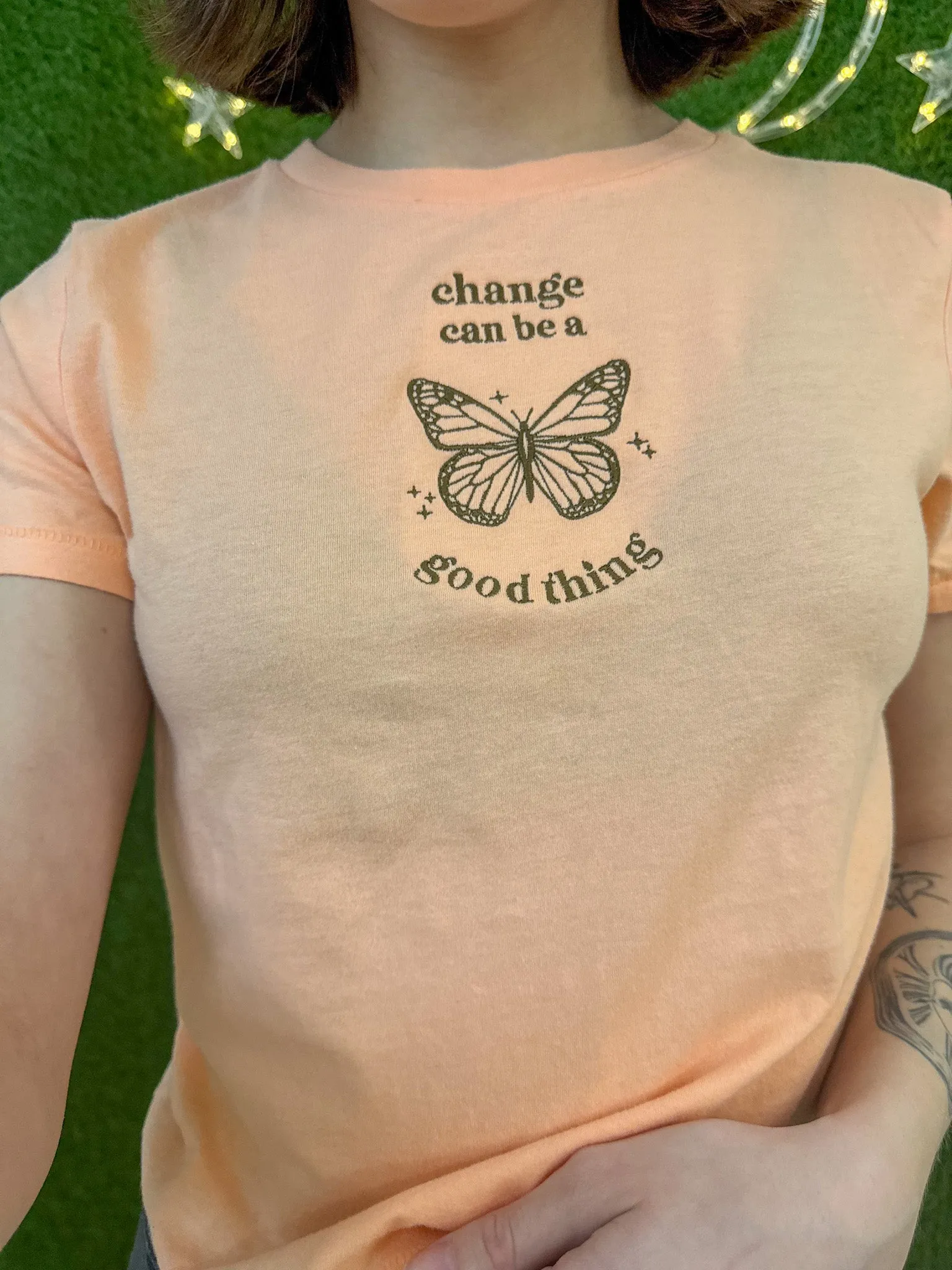 Change Butterfly Orange T-Shirt XS