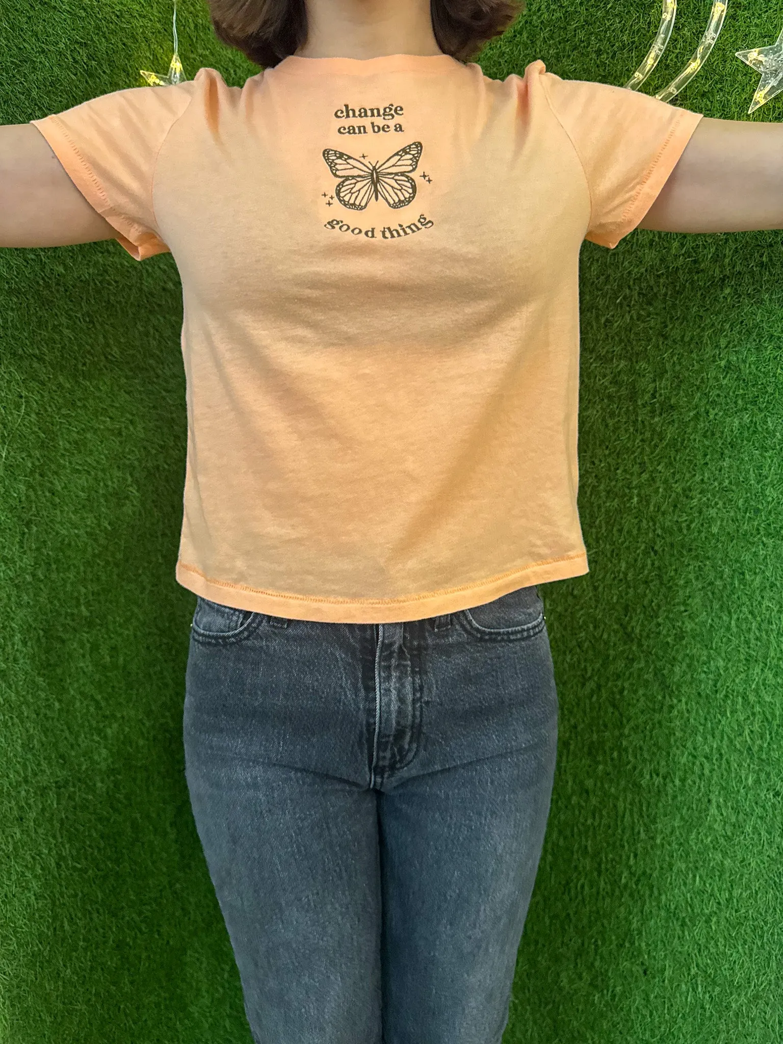 Change Butterfly Orange T-Shirt XS
