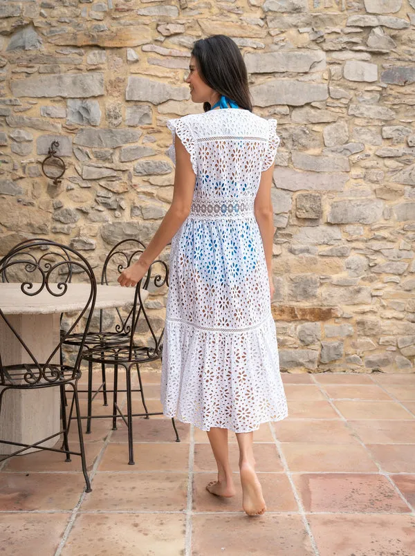 Change of Scenery Lauren Coverup Seaside Eyelet