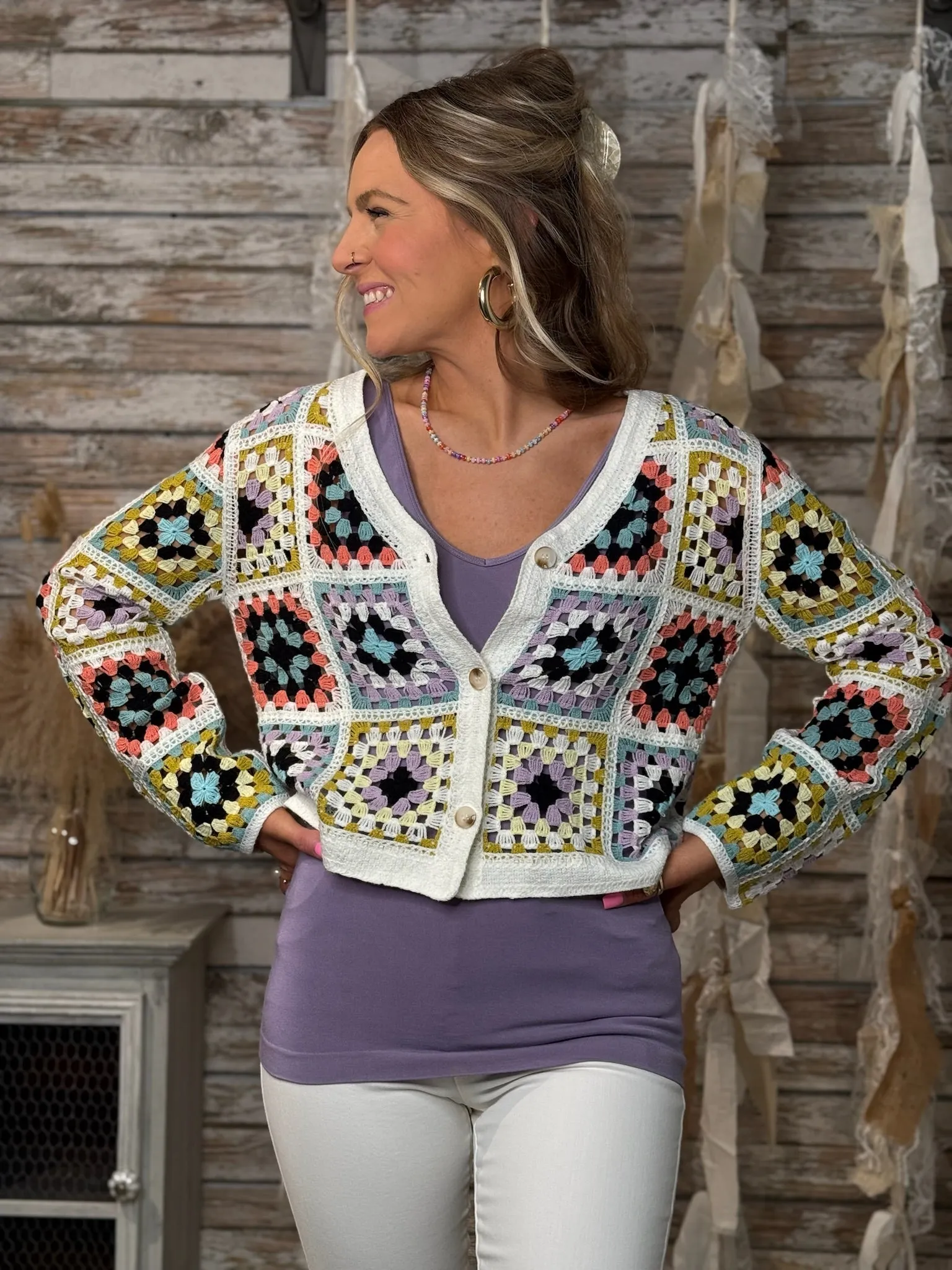 Charmed stitches cardigan