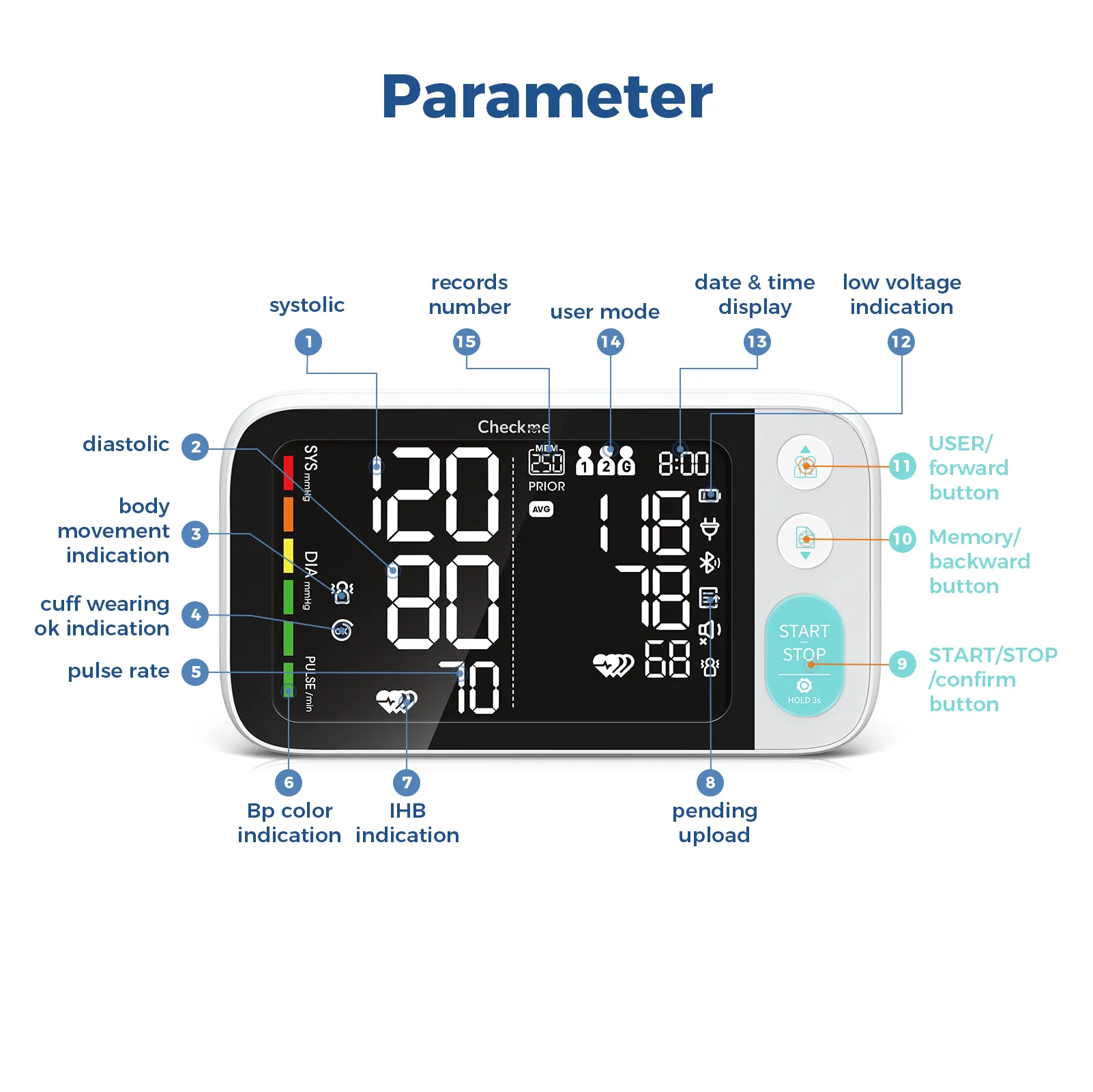 Checkme BP3-C2 Blood Pressure Monitor