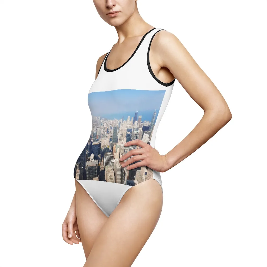 Chicago Skyline Women's Classic One-Piece Swimsuit