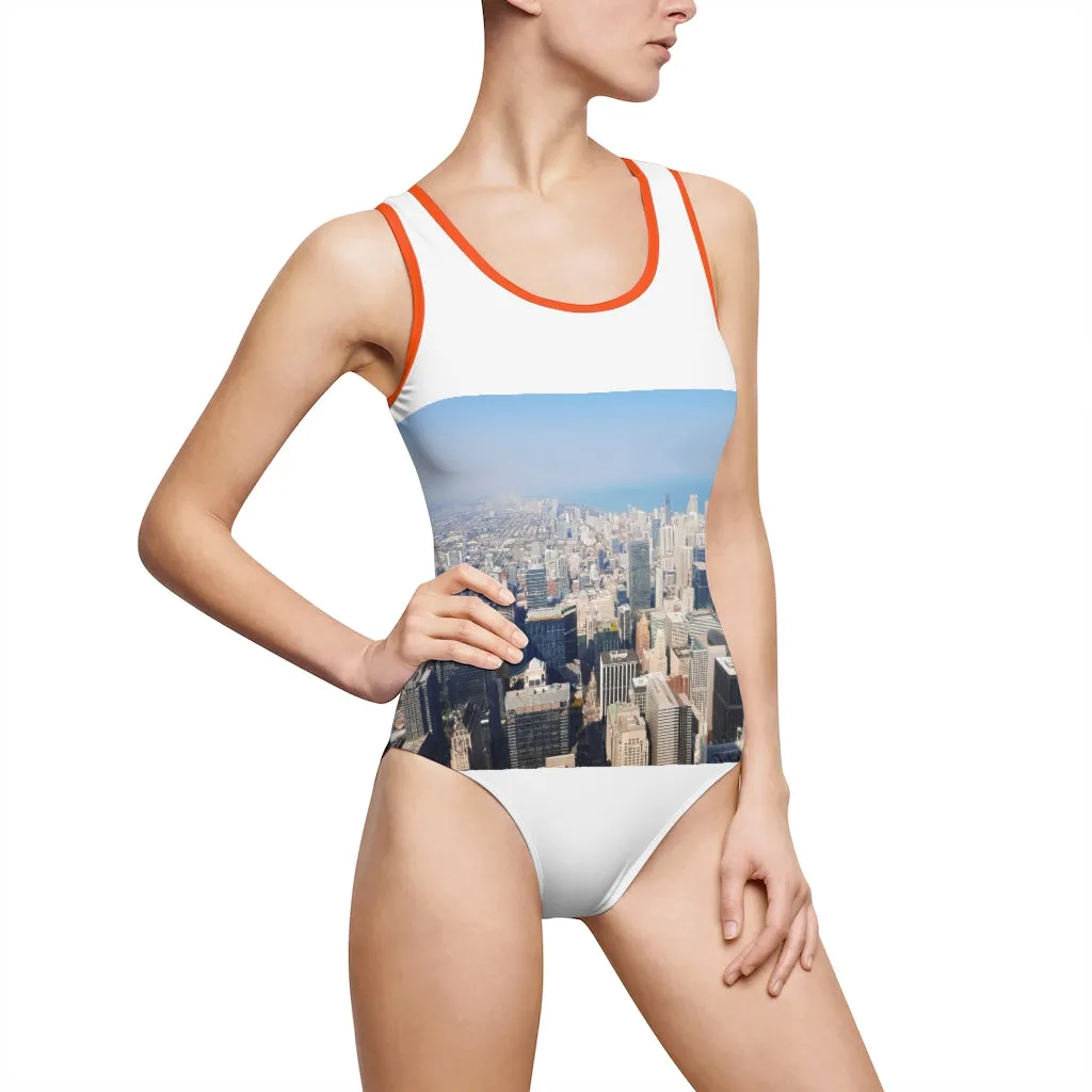 Chicago Skyline Women's Classic One-Piece Swimsuit