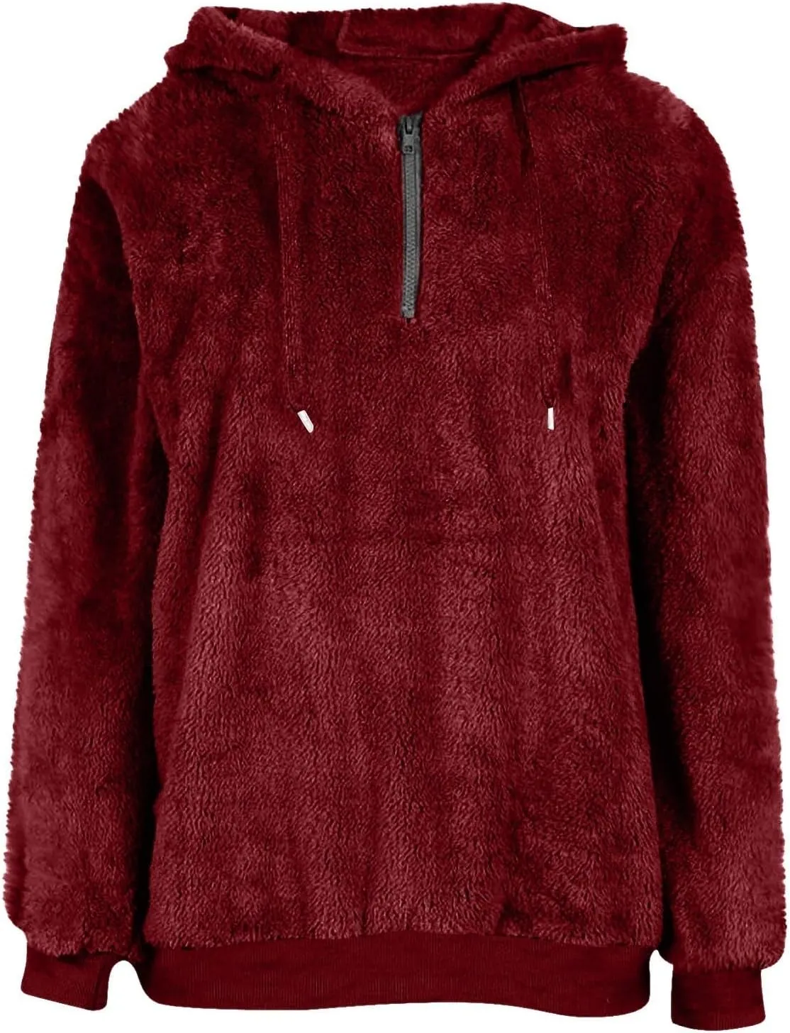 ChicCrate Womens Oversized Sherpa Pullover Hoodie Fuzzy Fleece Sweatshirt Trendy Comfrt Casual Fluffy Hoodies