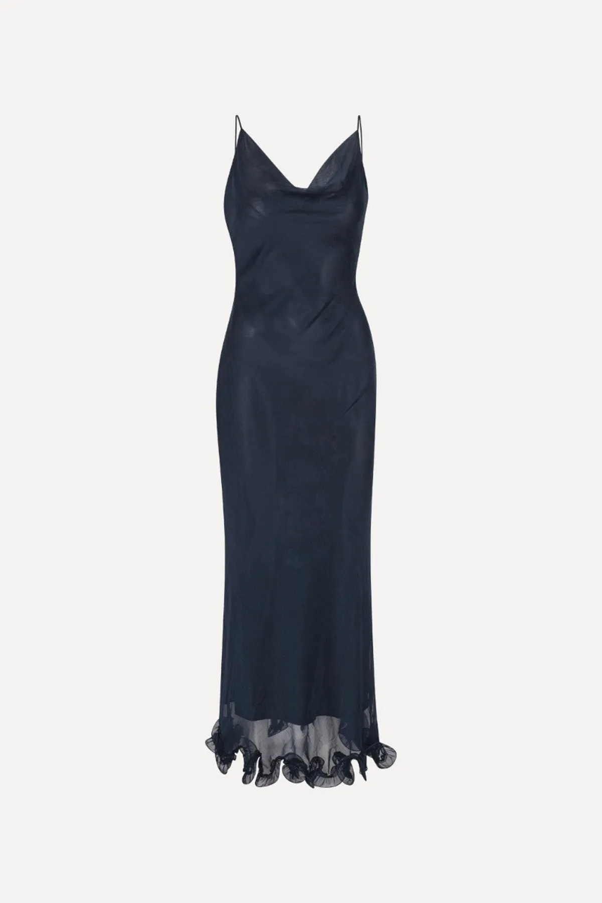 Chiffon Ruffle Slip Dress