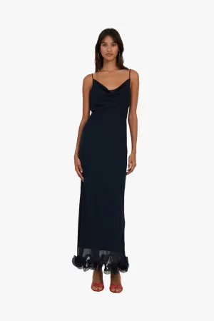 Chiffon Ruffle Slip Dress