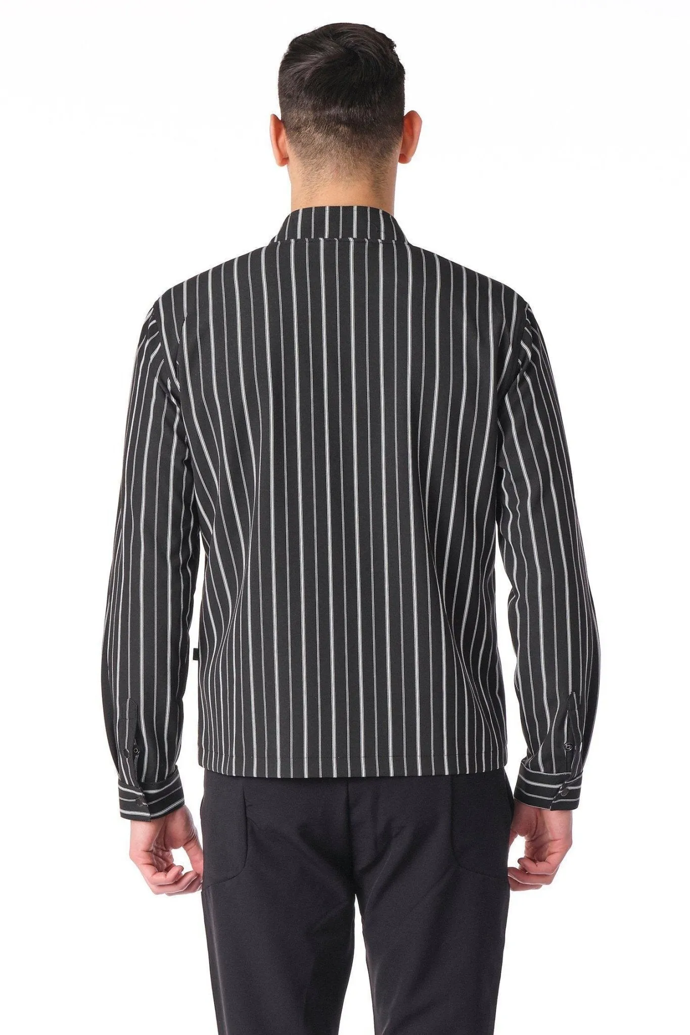 City Zip Shell Jacket - Striped