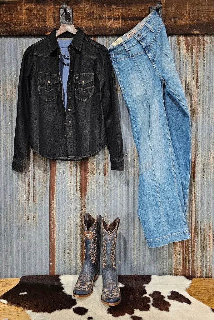 Cloud Layering Tee in Denim Blue #5952