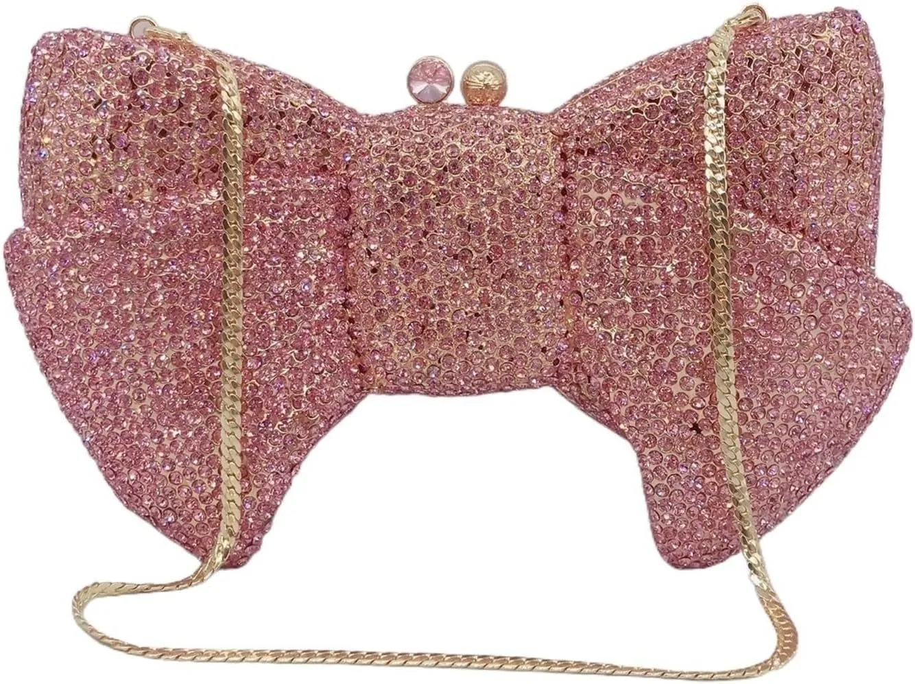 Clutch Purses for Women Colorful Fashion Hollow Bow Evening Bag for Women Wedding, Bride, Gala, and Party Handbag with Diamond Stone Accents