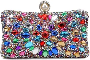 Clutch Purses for Women Luxury Crystal Evening Clutch Bag for Dinner Parties and Weddings Designer Handbag Shoulder Purse
