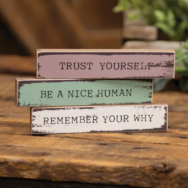 Colored Motivational Mini Block