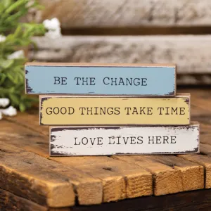 Colored Motivational Mini Block