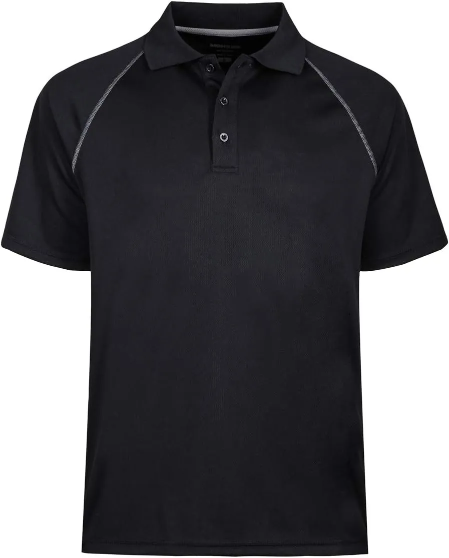 Corna Men's Golf Polo Shirts Short Sleeve Quick Dry Fit Moisture Wicking Running Athletic Big & Tall Performance Soft