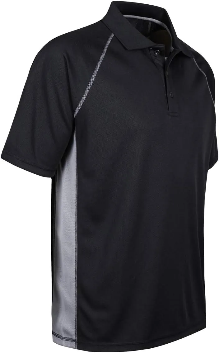 Corna Men's Golf Polo Shirts Short Sleeve Quick Dry Fit Moisture Wicking Running Athletic Big & Tall Performance Soft
