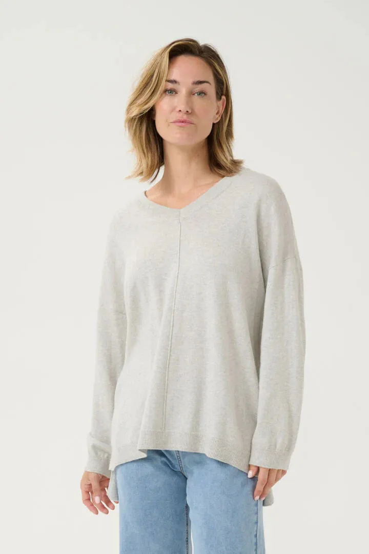 CRANVA PULLOVER "LIGHT GREY MELANGE"
