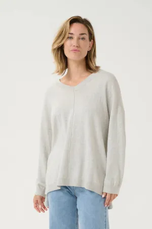 CRANVA PULLOVER "LIGHT GREY MELANGE"