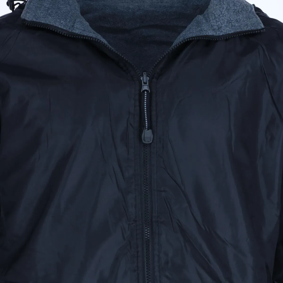 CTM® Men's Solid Color Water Resistant Hooded Zip Up Winderbreaker Jacket