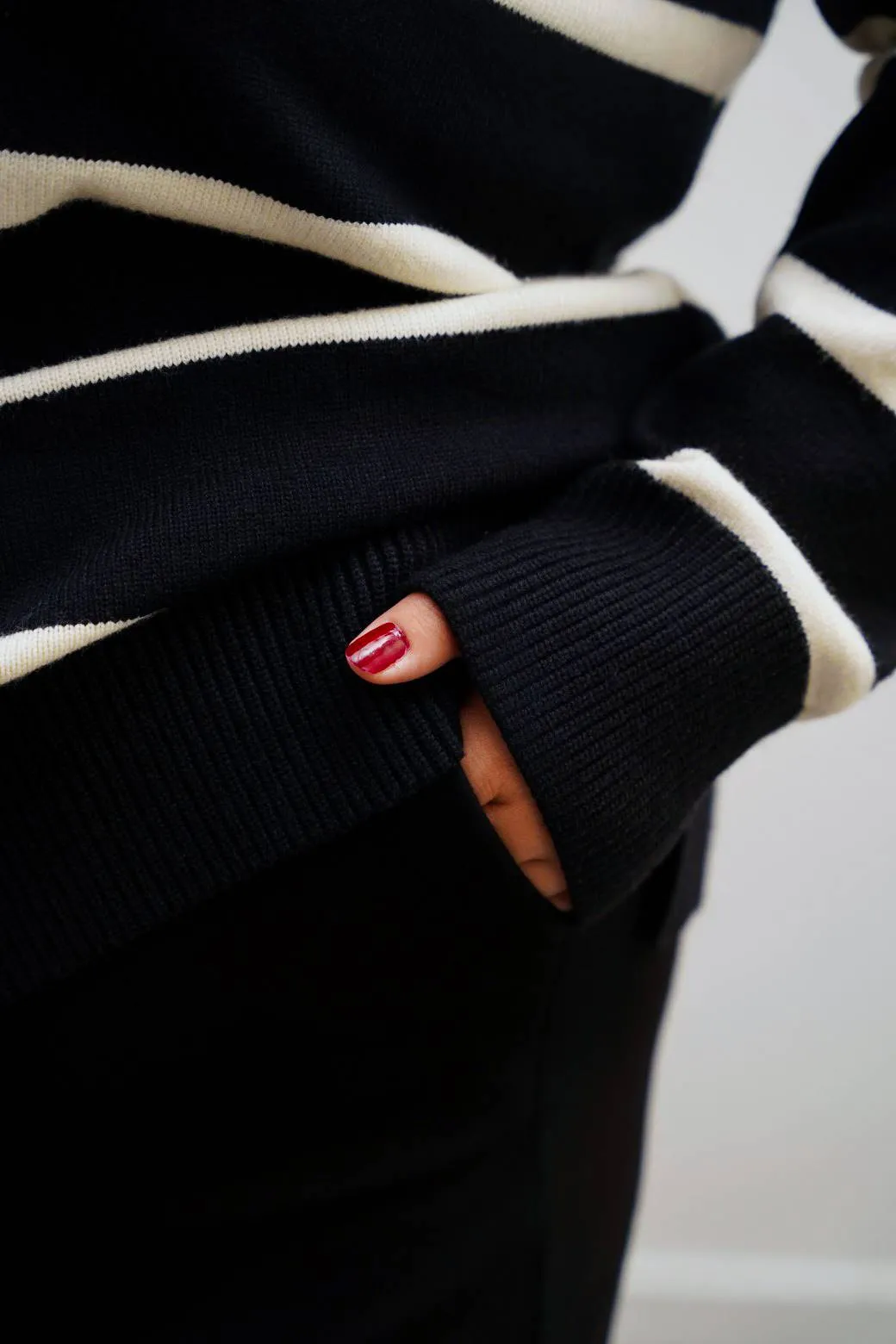 CURVE POLO STRIPED JUMPER