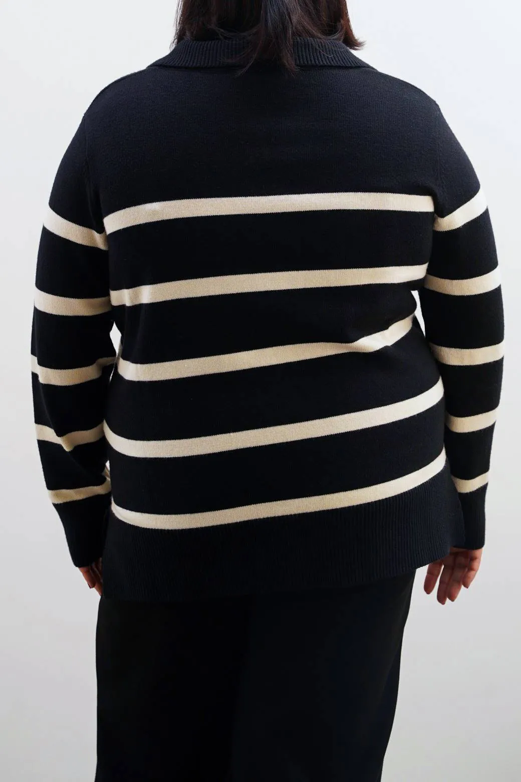 CURVE POLO STRIPED JUMPER