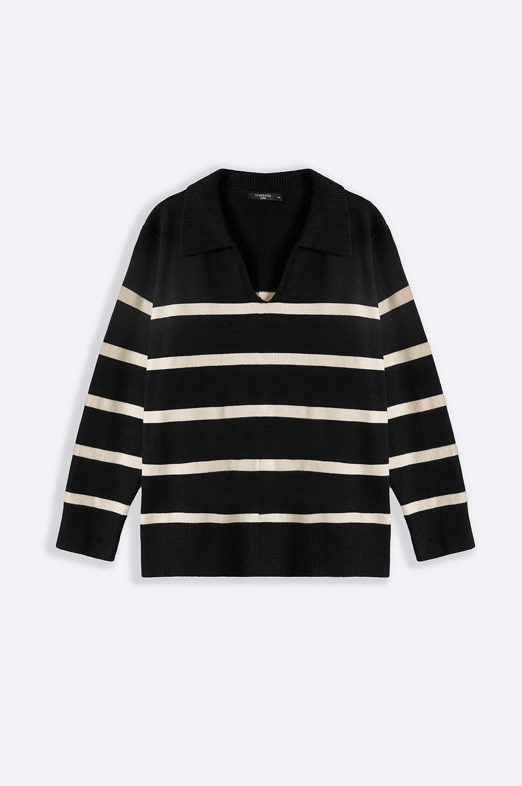 CURVE POLO STRIPED JUMPER