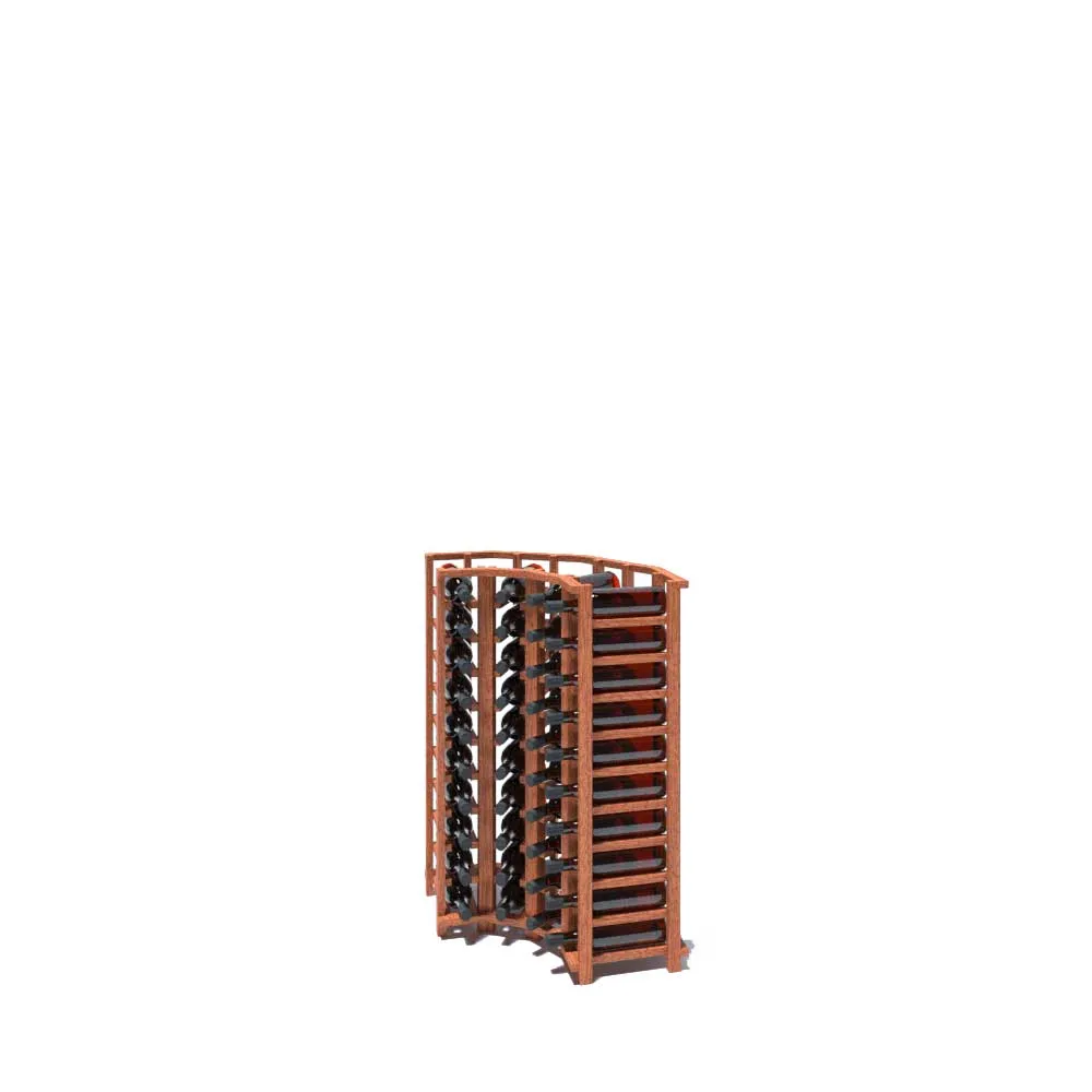 Curved Corner - 40 Bottle Base Wine Rack