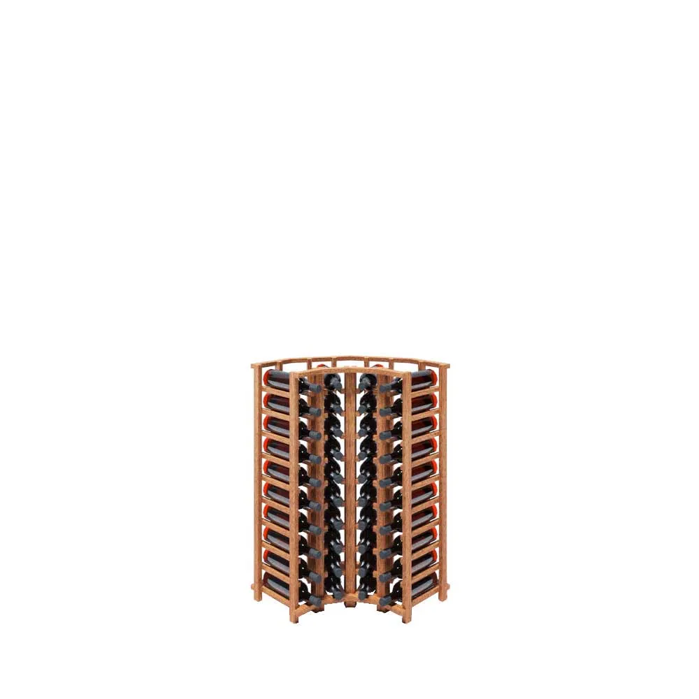 Curved Corner - 40 Bottle Base Wine Rack