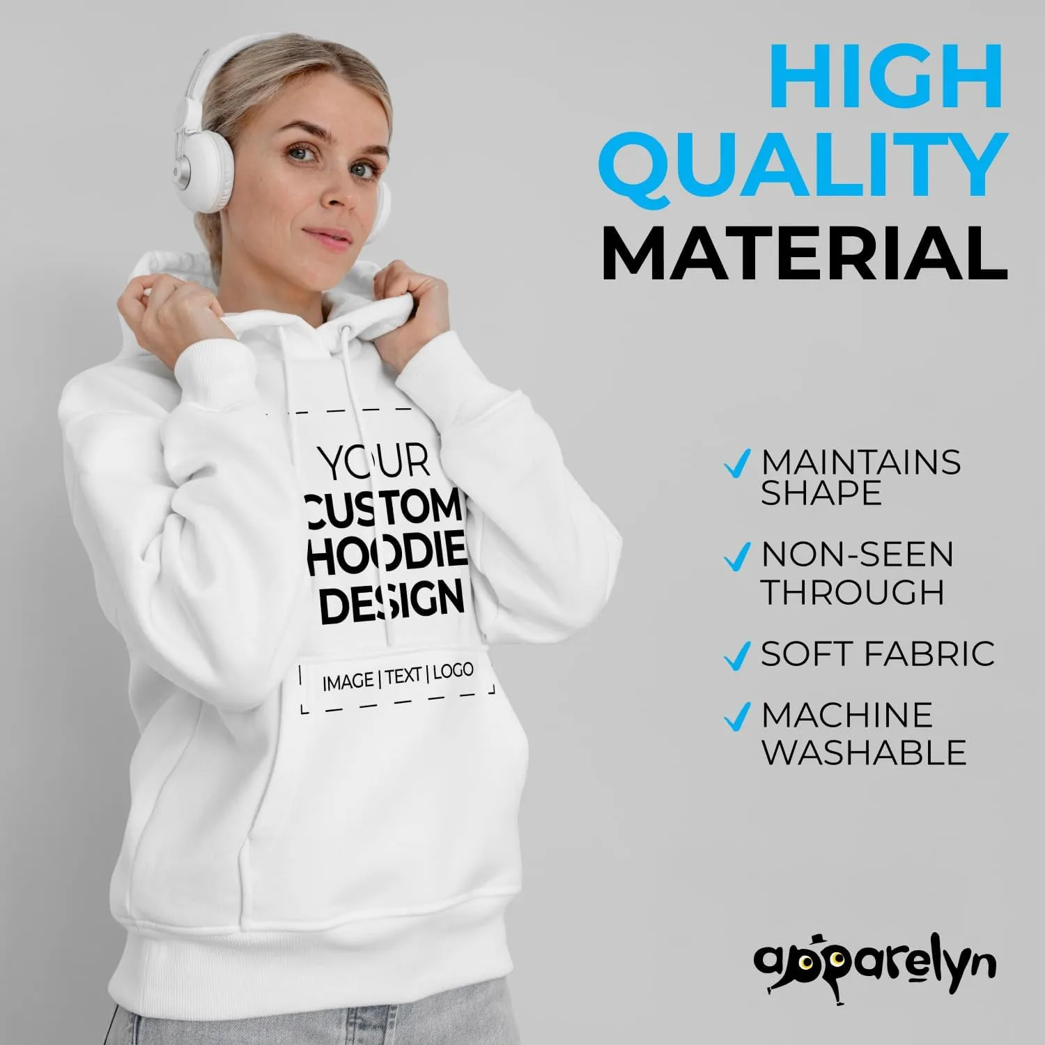 Custom Hoodie Design - Design Your Own Hooded Sweatshirt