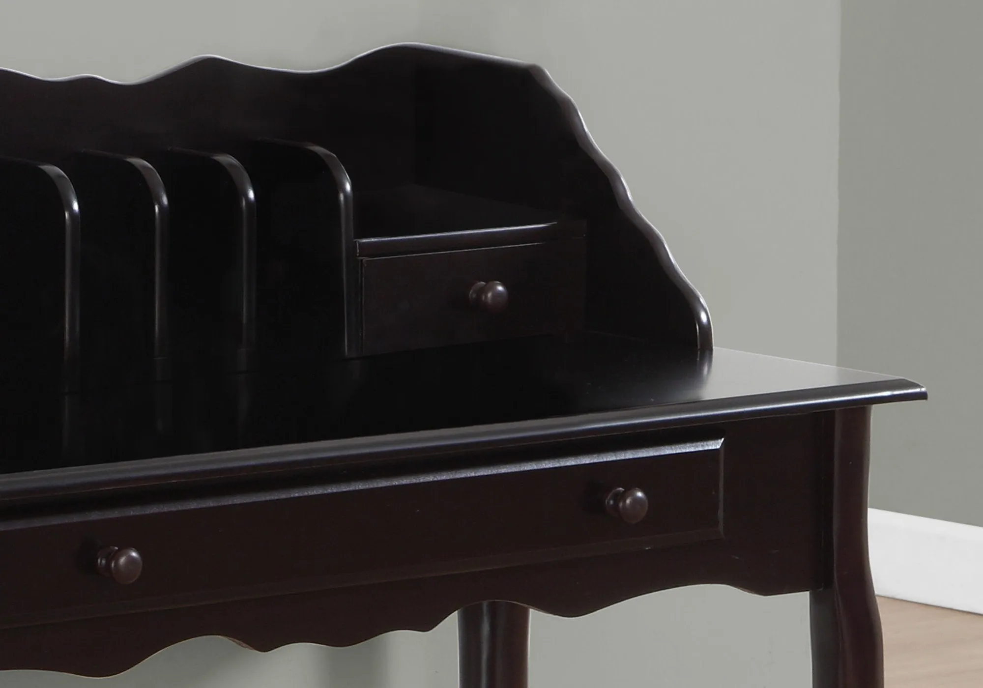 Dark Cherry Desk By Homeroots
