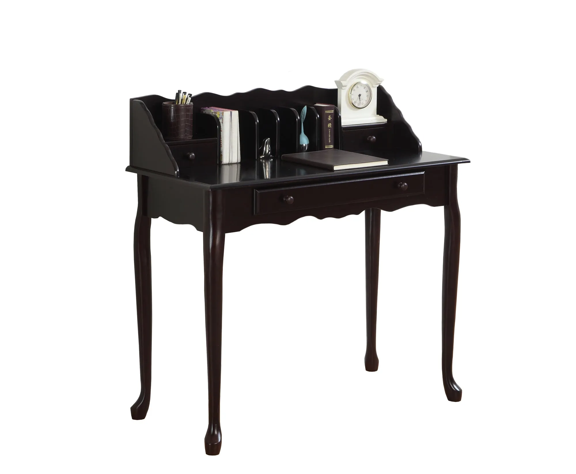 Dark Cherry Desk By Homeroots