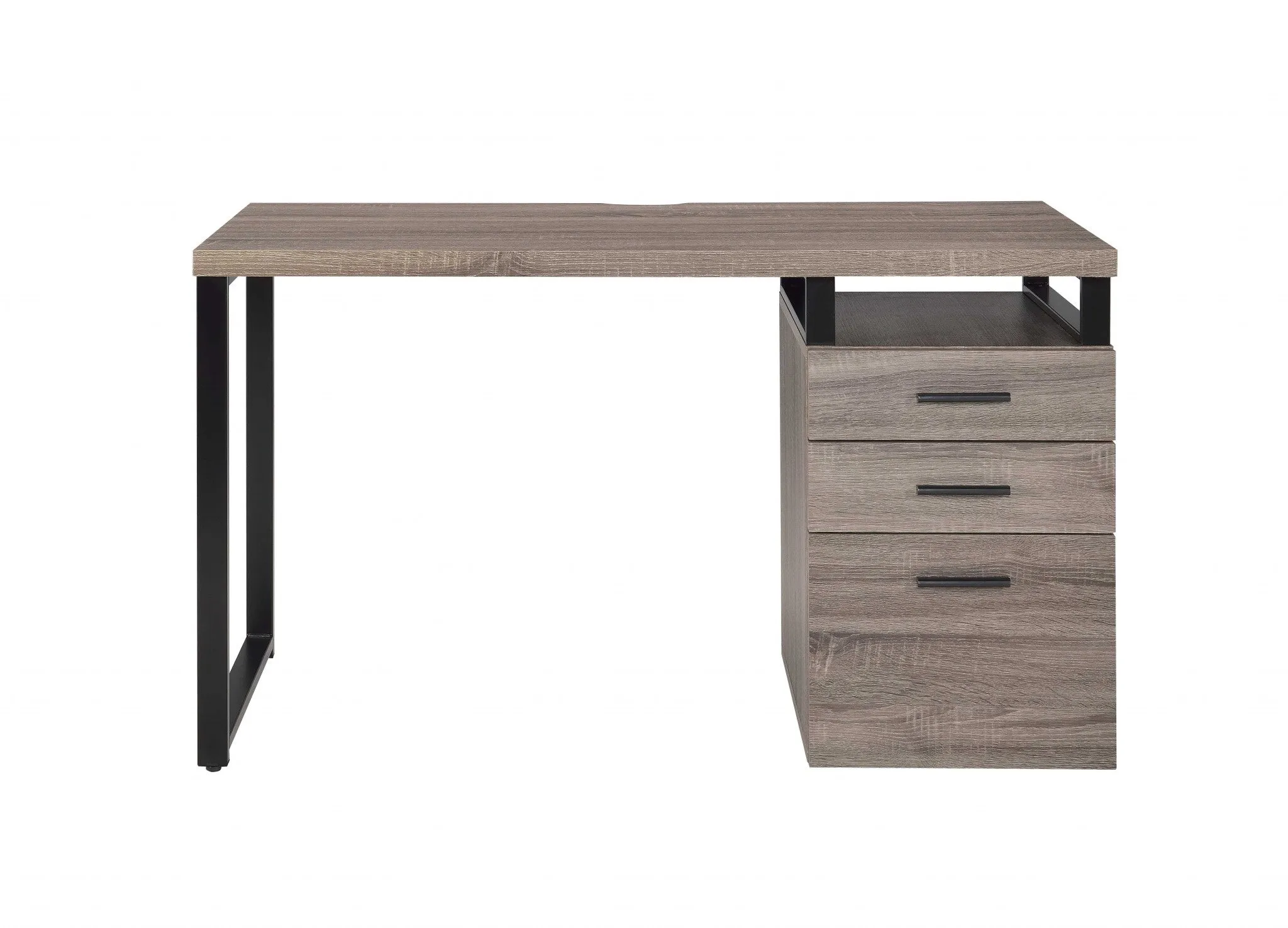 Dark Oak Pvc Desk By Homeroots