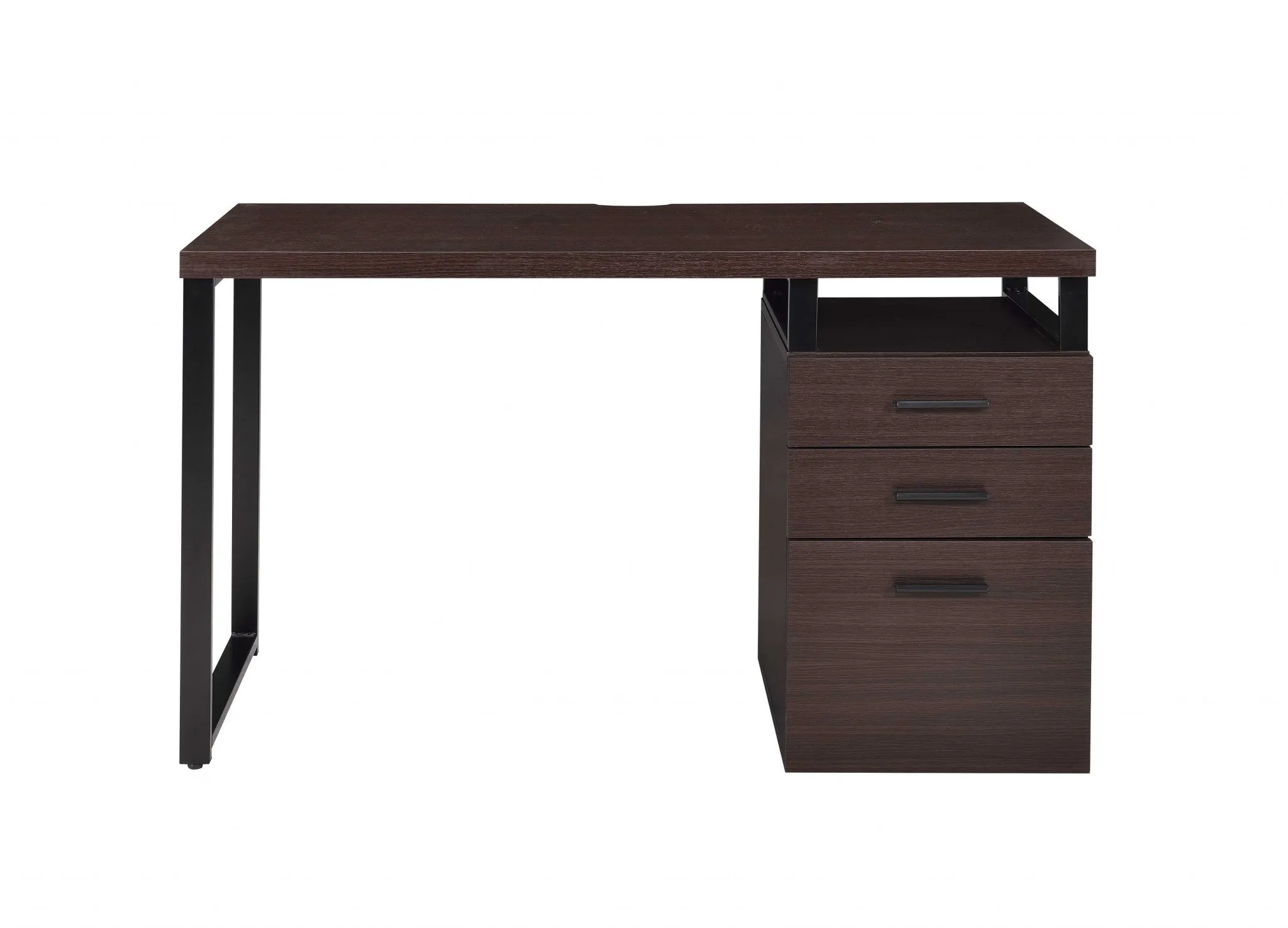 Dark Oak Pvc Desk By Homeroots